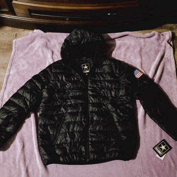 Ladies Hooded U.S. Army zipped jacket - Picture 1 of 6